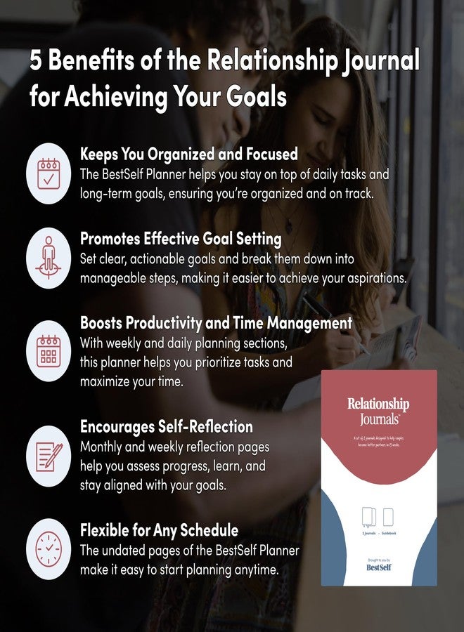 BestSelf Co. BestSelf Couples Journal for Him and Her 13 Week Marriage workbooks for couples to Grow Love Together - relationship journal for couples, Ideal Couples Gifts - Image 2
